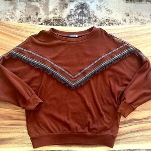 Long Sleeve Sweatshirt Top with Pockets